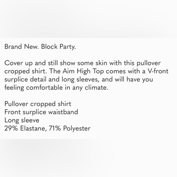 L * Space Brand New Aim High Top(NWT) - Picture 7 of 7